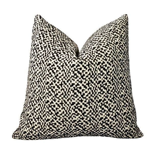 Black Cream Pillows Etsy