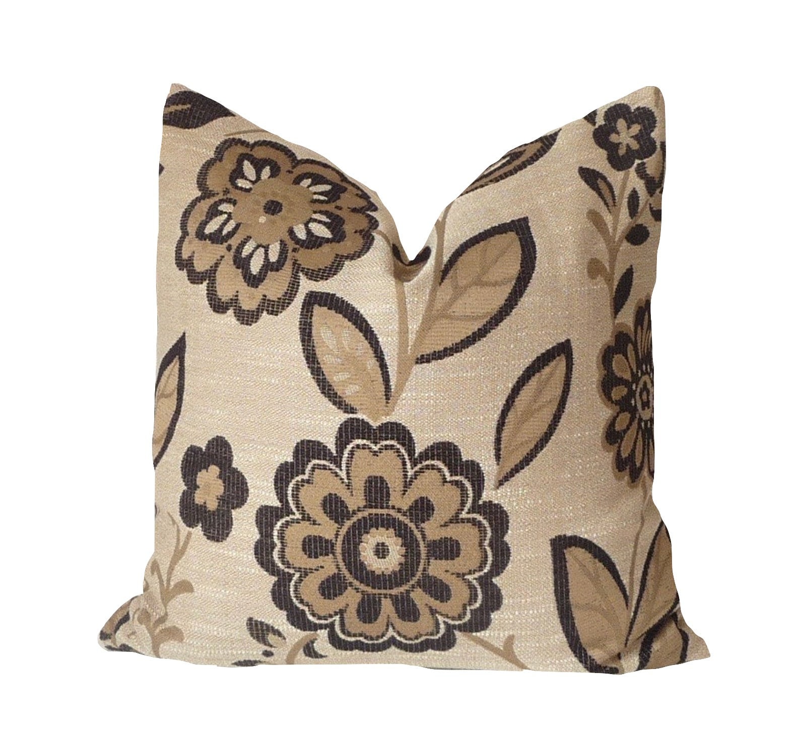 modern floral pillow