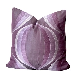 Tranquility Purple Geometric Ogee Pillow Cover | Decorative Pillow | Accent Pillow | Abstract | Throw Pillow Cover | READY to Ship