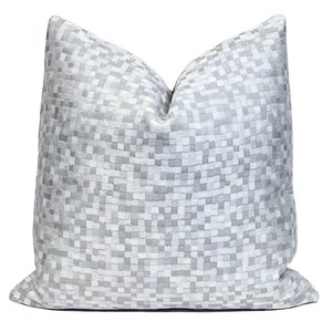 Lilac Hyrule Castle Pillow Cover: Geometric Mosaic, Robert Allen Designer Pillow