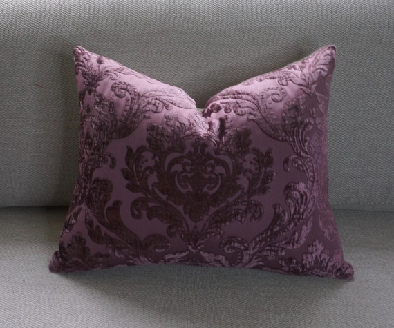 Damask Floral Pillow Cover 14x20 Plum Damask Floral Pillow Cover 14x20 Plum