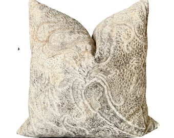 Palermo Paisley Velvet Throw Pillow Cover | Christine Rendino Designer Pillows | Home Decor | Toss Pillows