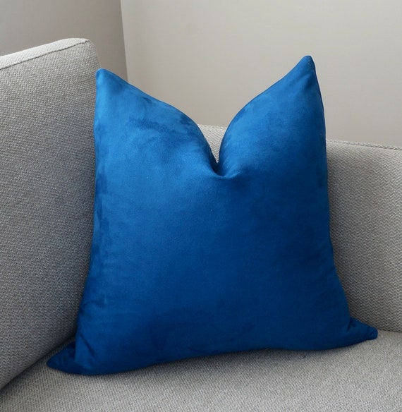 blue sofa pillows