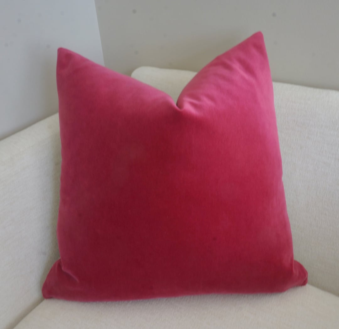 Magenta Luxury Velvet Pillow Cover Decorative Pillow Etsy