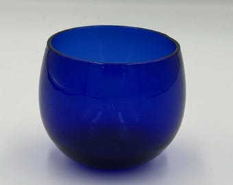 Cobalt Blue Glass Tealight Votive Candle Holder Round Bowl 2.5" Home Décor