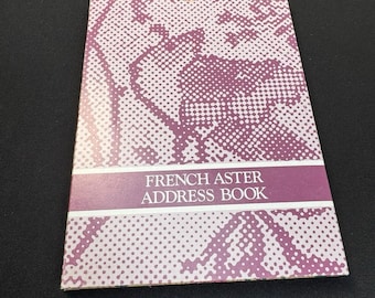 Vintage Avon French Aster Address Book 1986 NEW