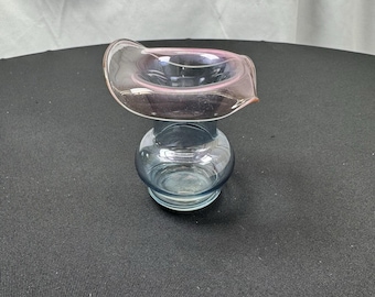 Mosser Glass Jack-in-the-Pulpit Style Vase – 3" – Ombre Blue to Purple