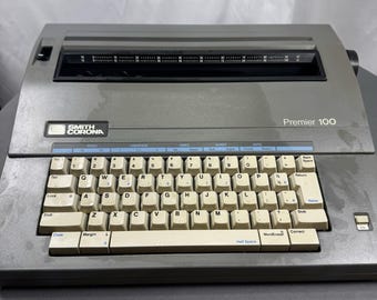 Vintage Smith Corona Premier 100 Electric Typewriter & Cover