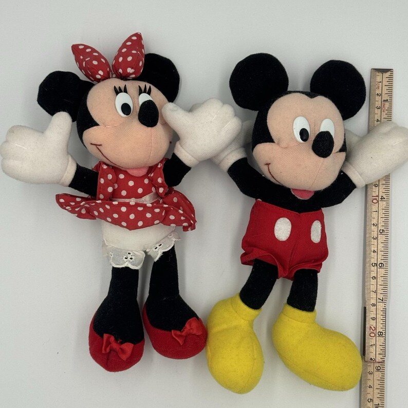 Walt Disney Company Mickey & Minnie Mouse Plush Set zdjęcie 3