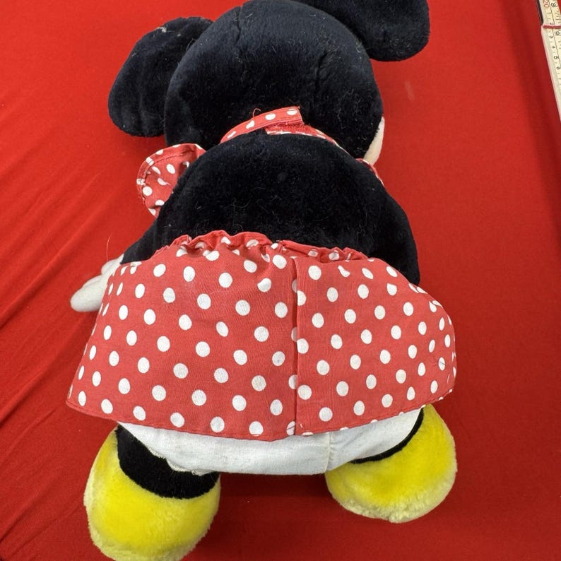 Vintage Disneyland Walt Disney World 14" Minney Mouse Plush Stuffed Animal 1970s image 8
