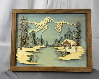 3D Wood Mountain Landscape - Pendleton 99