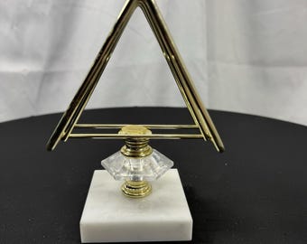 Vintage Caddie Creations Hollywood Regency Washcloth Holder Or Desk Accessory