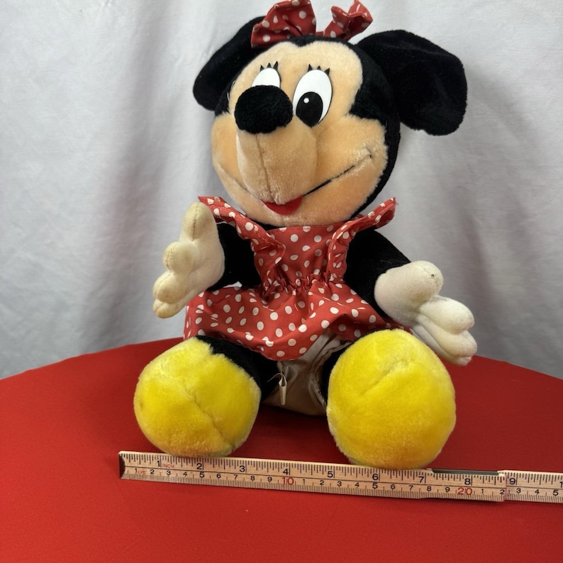 Vintage Disneyland Walt Disney World 14" Minney Mouse Plush Stuffed Animal 1970s image 2