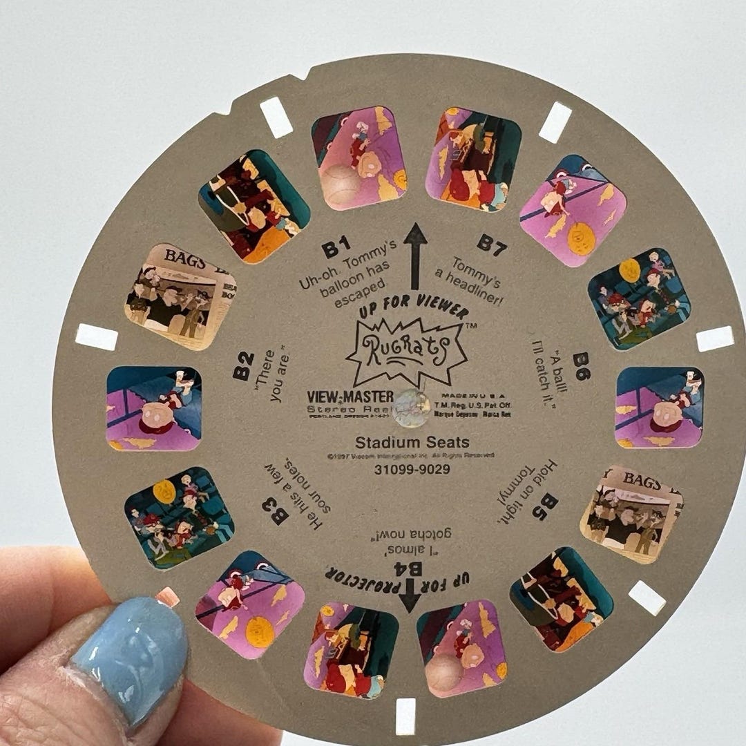 View Master Rugrats 1997 Viacom RUGRATS Stadium Seats Reel B View-master 1 Reel - Etsy