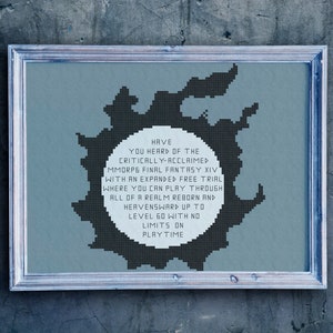 Have You Heard? MSQ comet backstitch cross stitch pattern
