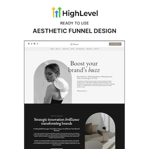 Noora GoHighLevel Website Template for Coaches | High-Converting One-Page GHL Funnel