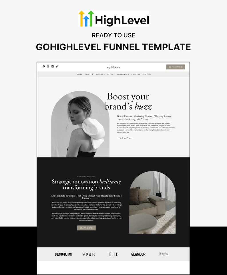 Gohighlevel Coaching Funnel Template One Page Lead Generation Landing