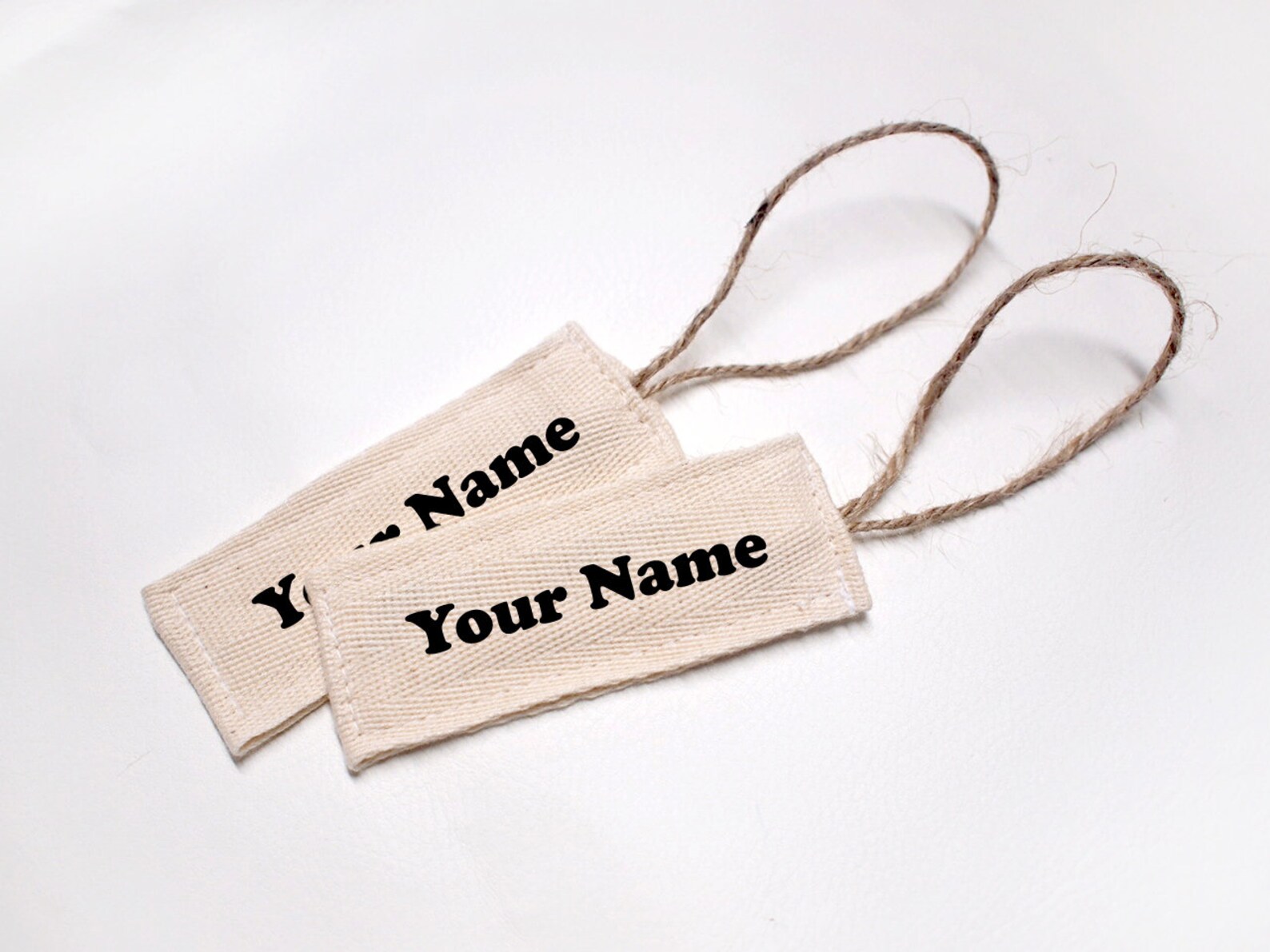 Personalized cotton name tag Custom name tag cotton hang Etsy