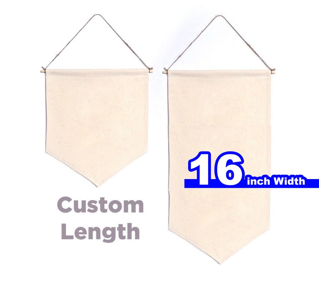 Custom Size Blank Pennant Banner Large Pin Display, Enamel Lapel Pin