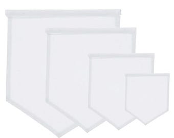 Set of 4 - Sublimation Blank Custom Banner, Wall Display Waterproof Canvas Banner, Sublimation Transfer Heat Press Printing Crafts