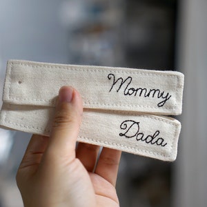 ETIQUETA DE TELA personalizada con nombre, etiqueta con nombre personalizada, etiqueta colgante, etiqueta de algodón, etiqueta de regalo de tela, etiqueta con nombre, regalos personalizados