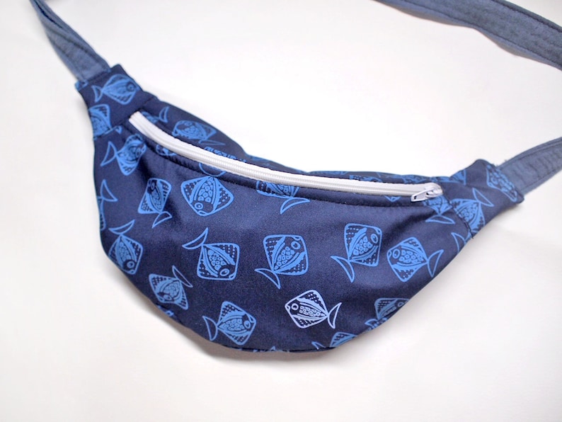 Fanny Pack Child size Blue Fish Fanny Pack Child size Kids Etsy