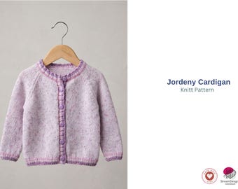 Breipatroon Jordeny-vest – V-hals baby- en kindertrui – Klassiek raglanvest pdf – Maten 0–6 maanden tot 7 jaar – vest maken