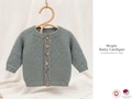 Mugla Baby Cardigan Knitting Pattern – Top Down Raglan Baby Jacket PDF – Garter Stitch Knit Cardigan – Baby Sweater Pattern 0-4 Years Gift