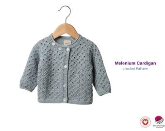 Baby Cardigan and Pullover knitt Pattern Set –Lace Knit Baby Sweater PDF –Newborn to 2 Years – Classic Baby Outfit Pattern- Gift Cardigan