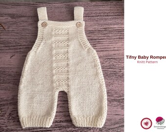 Tiny Baby Romper Knitting Pattern PDF – Newborn Knit Outfit – Baby Romper Pattern – Handmade Baby Clothes – Instant Download- Baby Romper
