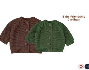 Breipatroon vriendschapsvest baby – gevlochten juk babytrui pdf – naadloos kindervestje – babyvest cadeau