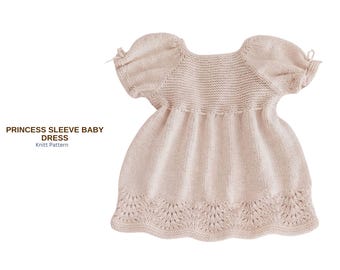 Wzór na sukienkę dla niemowląt z bufiastymi rękawami (PDF), sukienka dla niemowląt z bufiastymi rękawami, wzór na sukienkę raglanową z odkrytymi ramionami, sukienka dla dziewczynki w wieku 0-4 lat