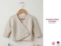 Amadora Baby Cardigan Knitting Pattern – Classic Garter Stitch Baby Jacket & Booties PDF – Newborn to Toddler Knit Pattern- Baby Cardigan