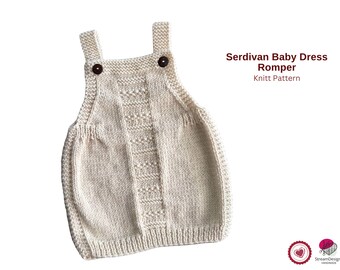 Serdivan Baby Dress Romper Knitting Pattern –Baby Dress Knit Pattern PDF – Newborn Outfit Pattern – Infant Knit Dress – Baby Gift Idea- gift