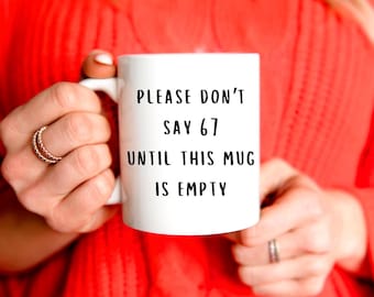 Regalo para maestros, regalo Six Seven, regalo para maestros, taza de broma divertida para el Día del Maestro, regalo divertido para fiestas, regalo de broma, regalo para maestros, Six Seven