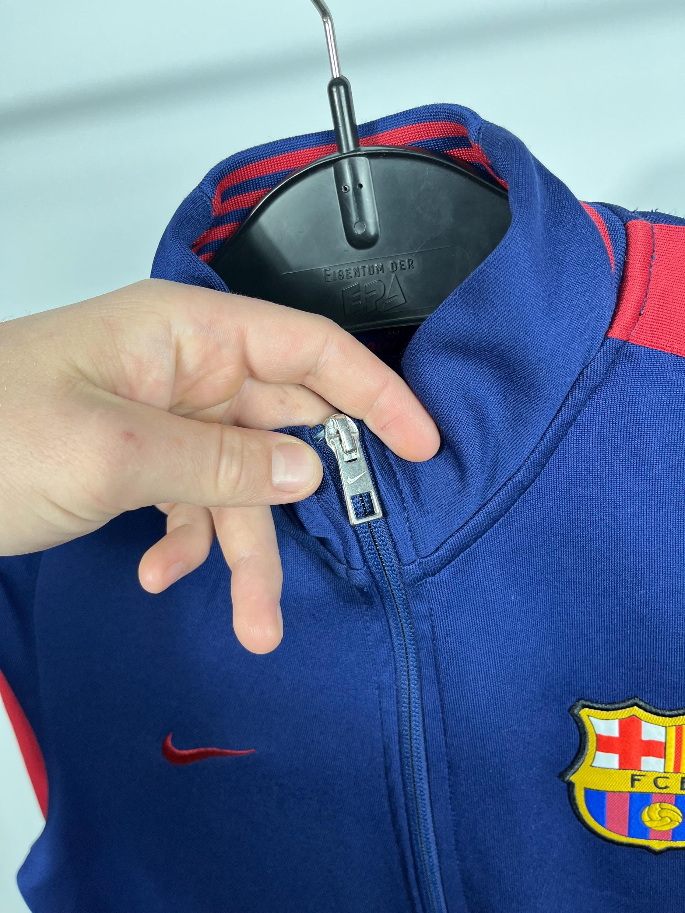 Nike FC Barcelona 2015 Track Jacket Men's M Blue Red FCB Zip-up