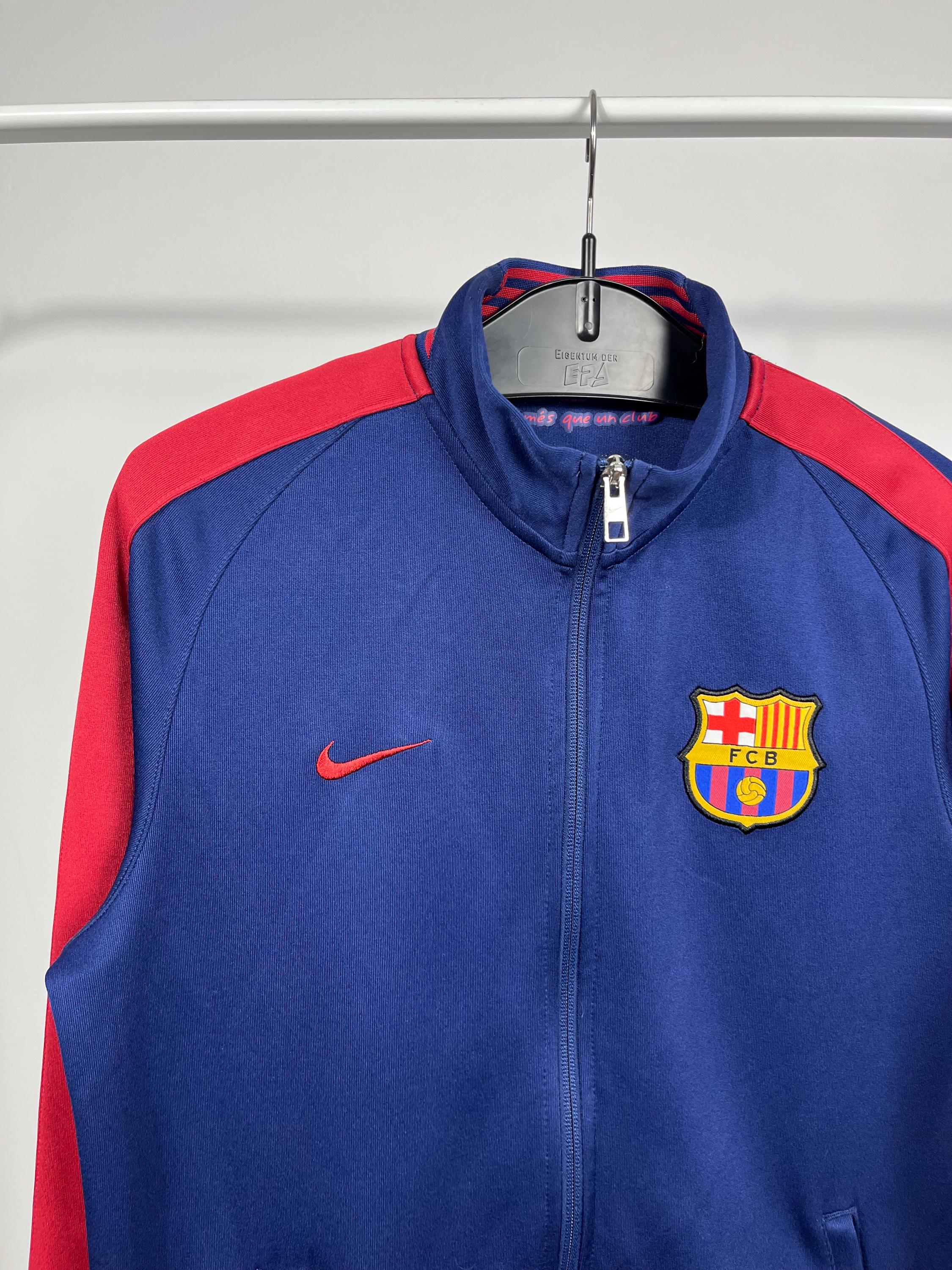 Nike FC Barcelona 2015 Track Jacket Men's M Blue Red FCB Zip-up
