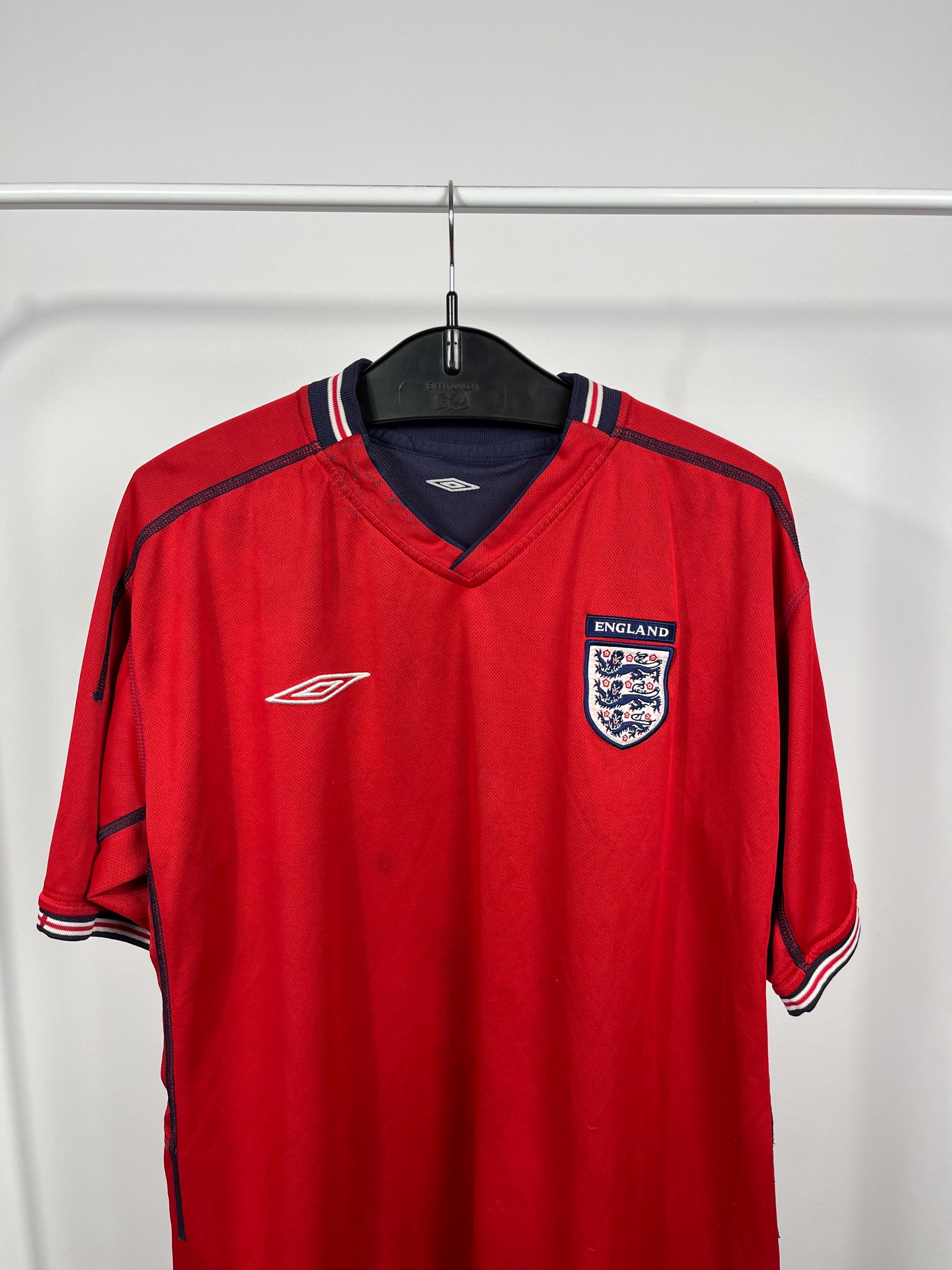 Vintage Umbro England Reversible Football Jersey Red Navy 2000s