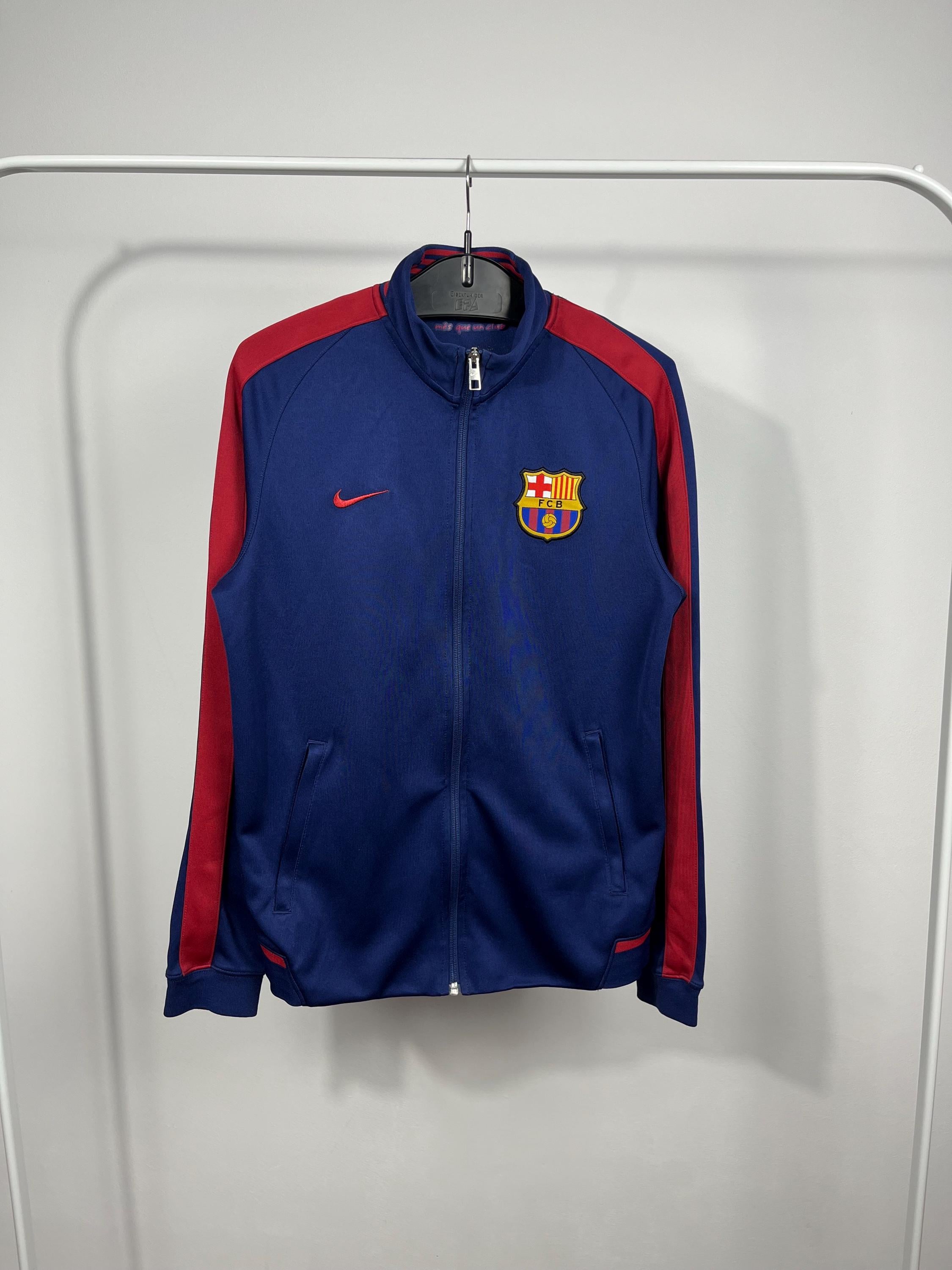 Nike FC Barcelona 2015 Track Jacket Men's M Blue Red FCB Zip-up