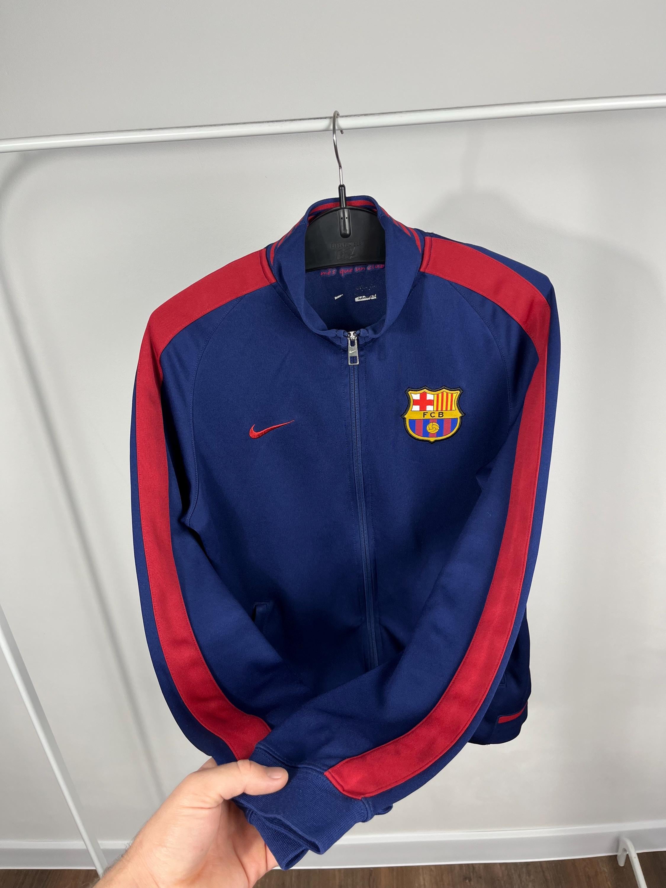 Nike FC Barcelona 2015 Track Jacket Men's M Blue Red FCB Zip-up
