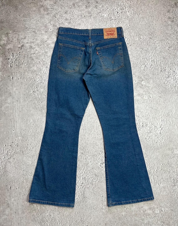Levis 584 Bootcut Flare Blue Denim Jeans W30 L30 Mens Vintage - Etsy