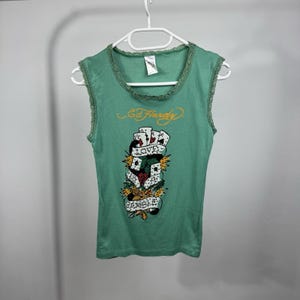 Y2k Ed Hardy Tank Top - Etsy Canada