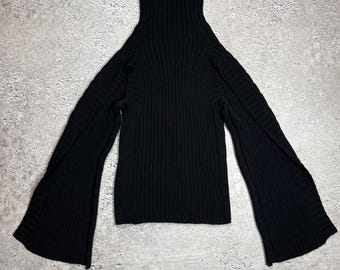 Maglione unisex in lana pesante di Y's Yohji Yamamoto Archive Open Sleeve Avant-Gard