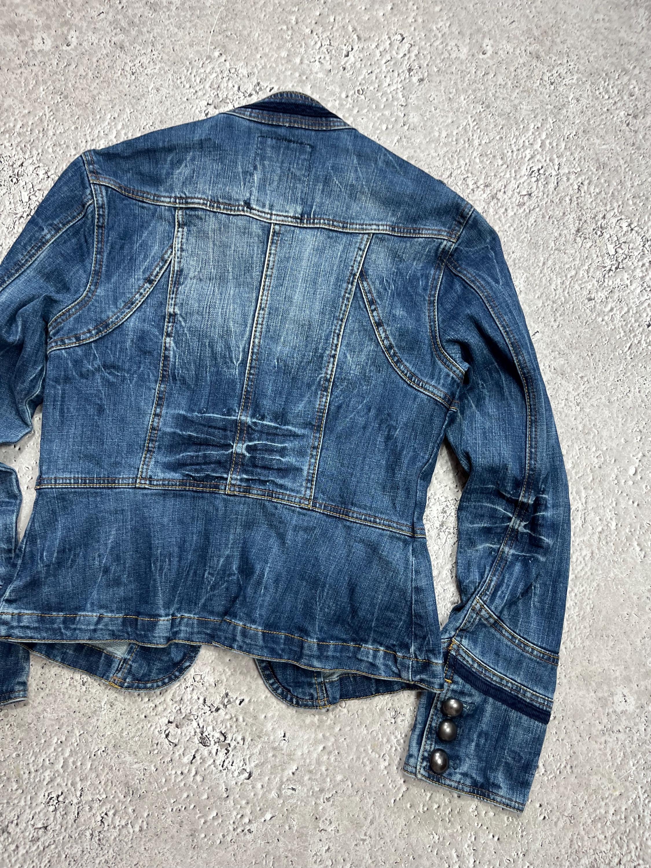 Avant Garde Napoleon Military Style Denim Womens Jacket XS - Etsy