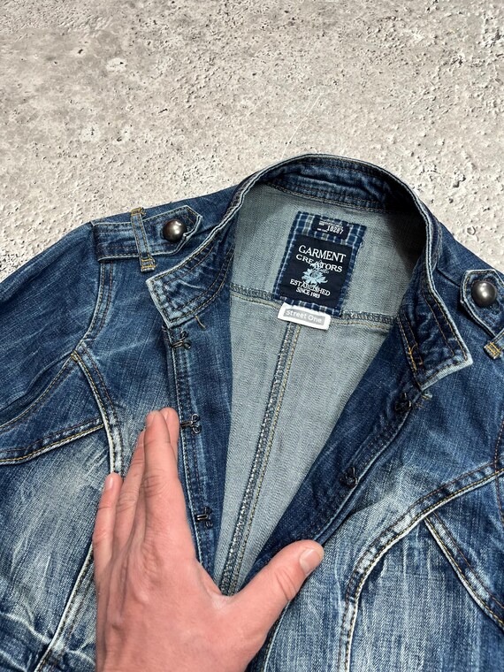 Avant Garde Napoleon Military Style Denim Womens Jacket XS - Etsy