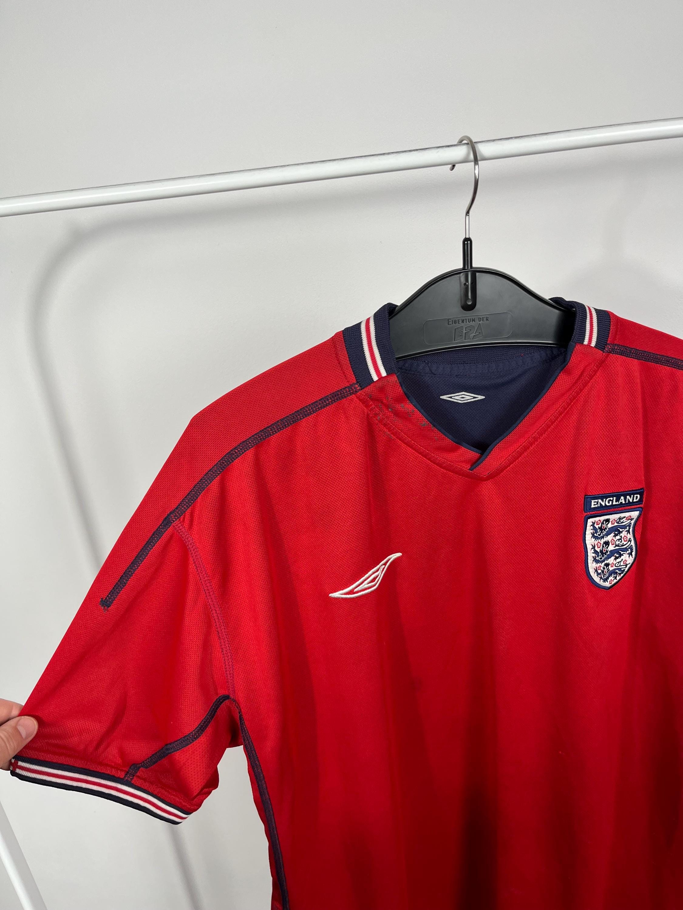 Vintage Umbro England Reversible Football Jersey Red Navy 2000s