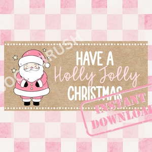 Holly Jolly Weihnachten Handgemalte Banner | Muster