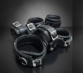 Real Leather Padded Restraint Cuffs 7 Pieces Set Lockable Sex Restraints for Adults Play product logo