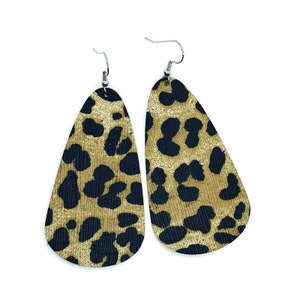 Brincos de couro leopardo chita estampa novo formato! Pequeno, Médio ou Grande escolha o seu tamanho! Cartas de amor marteladas