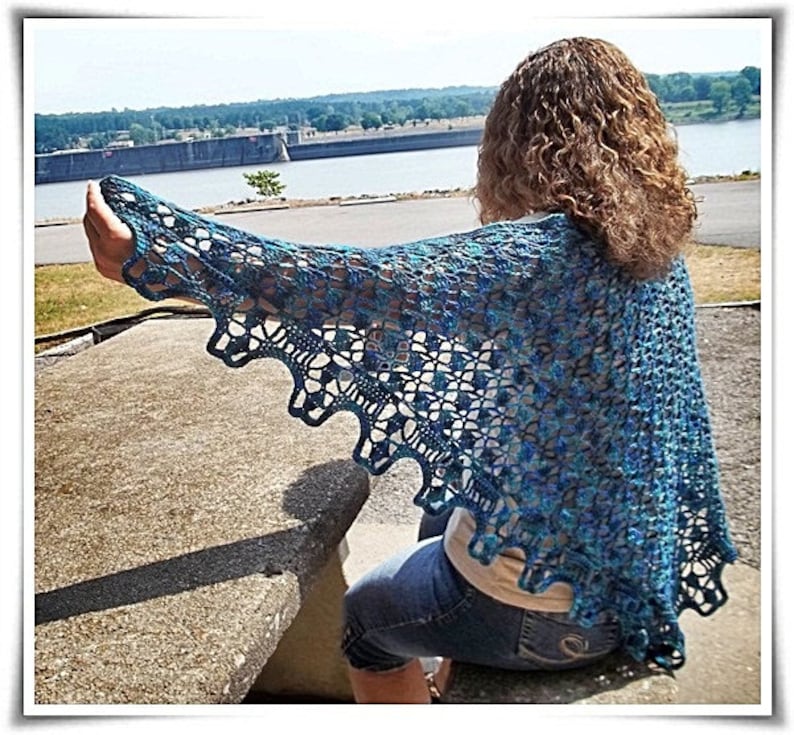 Ozark Morning Shawl PATTERN PDF image 1